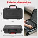 ZENACCE Hard Shell Carrying Case Compatible with 2025 Nintendo Switch 2, Travel Bag Holds New Switch 2 Console, Power Adapter, Cable and Other Accessories