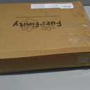 Cat Hammock with Industrial-Grade Suction Cups - Solid Pine Wood Seat, Soft Cushion - 42 lb Capacity (Medium, Brown/White)