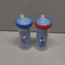 The First Years Spidey and His Amazing Friends Insulated Straw Cups - Toddler Cups with Straws and DropGuard Protection - Kids Water Bottles - 9 Oz - 2 Count - Ages 18 Months and Up