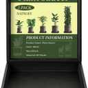 NATSUKY Square Plant Saucer 10 Inch 2 Pack, 8 10 12 14 Inch Plant Trays for Indoors Heavy Duty Plastic Flower Plants Saucers for Pots Outdoors No Holes Drip