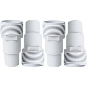 BlueStars 4 PACKS Universal 1.25"/1.5" Combo Pool Hose Adapter SPX1091Z7, SPX1091Z4 Replacement Part - Compatible with Above-ground Pools, Hayward Pool Skimmers, Pumps, Filters, Chlorine Feeders
