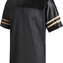 DEHANER Retro Classic Football Jerseys for Men Unisex Workout Dry-Fit Shirts Sports Uniforms Casual Tops, L