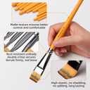 Face Painting Brushes, Fuumuui 13pcs Professional Synthetic Brushes for Face & Body Painting with Halloween, Cosplay, Costume & Theater - Acrylic Watercolor Oil Gouache