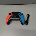 Wireless Switch Controller for Nintendo Switch/Switch 2/Lite/OLED Controller, Switch Controller with a Mouse Touch Feeling on Back Buttons, Extra Switch Pro Controller with Wake-up,Programmable, Turbo Function (Red+Blue)