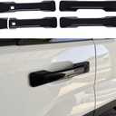 Compatible with 2024 2025 Hyundai Santa Fe Accessories Door Handle Cover Trim (Glossy Black)