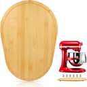 Mixer Slider Compatible with 5.5-8 QT Kitchen Aid Stand Mixers, Kitchen Countertop Storage Mover Sliding Caddy Mixer Slider Mat for Kitchen Aid Stand Mixer Accessories Attachment (Bamboo - Natura)