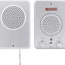 DESHUN Window intercom System Dual Way, Window Speakers, A walkie-Talkie That can be Attached to Glass,Built-in Microphone, intercom System for The Business/Bank/Office/Hospital/Station/Catering