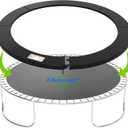 Trampoline Pad, 10FT 12FT 14FT Trampoline Replacement Safety Pad, Universal Trampoline Pads, Spring Cover, Waterproof, Tear Resistant, Round Arch Trampoline Parts for Kids (Black)