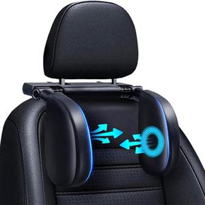 Car Headrest Pillow, 180 Degrees Adjustable Car Seat Headrest, Head Rest Pillow For Car Suitable For Adults And Children To Sleep While Traveling Booster Car SeatBlack (13.15x11.57x1.57 Inch)