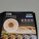 COB LED Strip Light White, 33ft Dimmable 2700K-6500K High Density 24V Flexible LED Tape Light with Remote and APP Control, UL-Listed White led Strip Lights for Bedroom Kitchen Christmas Decor (32.8FT)