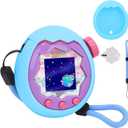 YouKnow Silicone Case for Tamagotchi Paradise Interactive Toy Digital Pet, with Screen Protector and Wrist Strap (Blue)