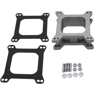 2" Tall Aluminum Carb Spacers Open 4 Barrel Square Carb Carburetor