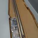 Ivilon Drapery Window Curtain Rod - End Cap Style Design 1 Inch Pole. 72 to 144 Inch Color Warm Gold