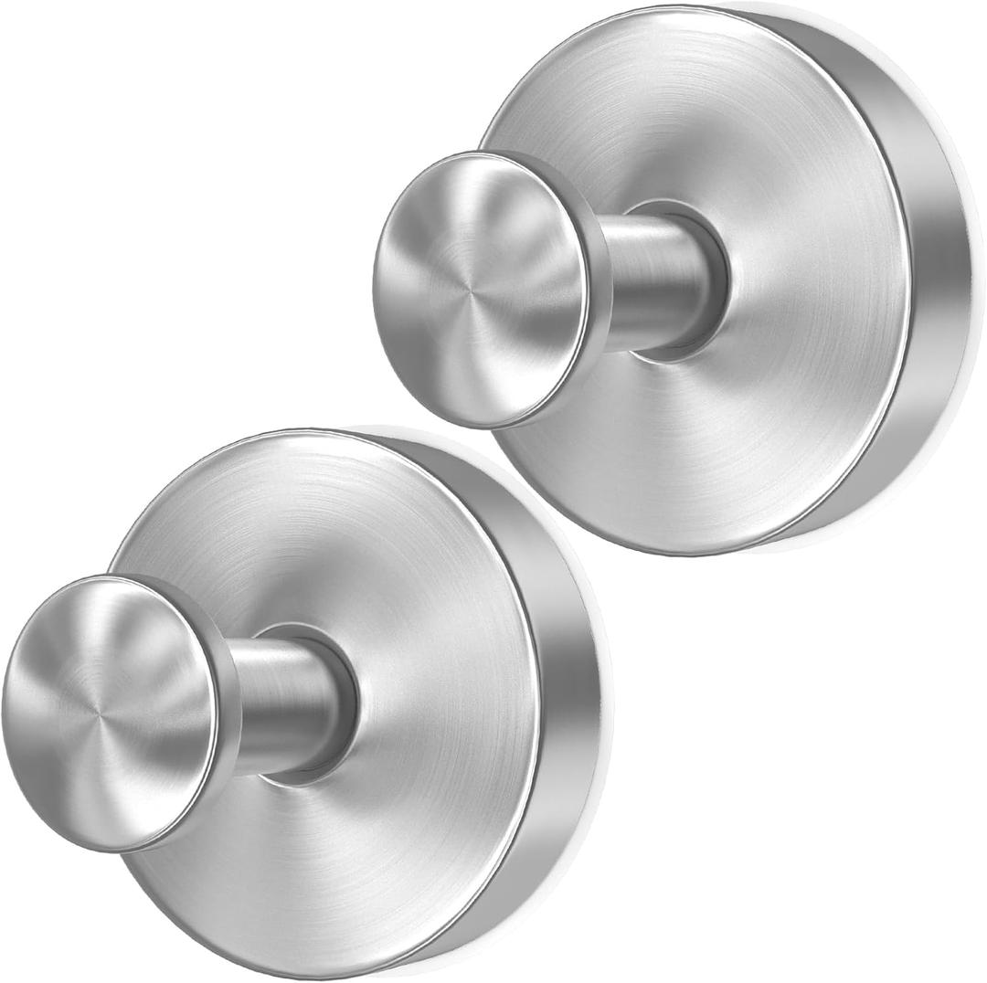 Silver Wreath Hangers for Front Door, 22 LB Large Suction Cup Wreath Hooks for Halloween Fall Christmas Decorations, Removable and Reusable Wreath Holders for Welcome Sign Window Glass Indoor Outdoor