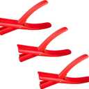 2 x Crawfish Peeler Tool, Crayfish and Shrimp Shelling Device, Convenient and Smart Crayfish Sheller for Families and Restaurants (Red, 3 Pcs)