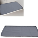 Silicone Water proof Under Sink Mat, Undersink Protectors Cabinet Liner for Kitchen and Bathroom, Shelf and Counter Protector,Mat, Grey 22×19"