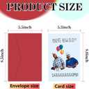 2 x Funny Birthday Card For Friend Husband Boyfriend Men Women Sister Brother Rude Humorous Birthday Offering For Him With Design - Blank Inside Premium Cardstock With Envelope (5)