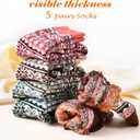 Wool Socks - 5 Pairs of Soft, Cozy, Warm Boot Socks for Women Crew Cozy Winter Sock