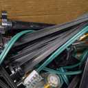 C9 LED Christmas Pathway Lights, 38 Feet Outdoor String Lights with 25 LED Bulbs and Marker Stakes, Waterproof Connectable Christmas Walkway Markers Light for Outside Driveway Yard Garden Patio Lawn