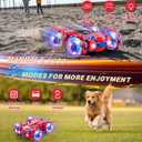 Punieayi Spider Remote Control Car, 2.4Ghz RC Cars with Headlight Double Sided Off-Road 360 Rotating Rechargeable 4WD RC Stunt Car Indoor Outdoor Spider Toys for Boys 4-6 5-7 8-13