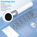 Wireless Ear Otoscope with 1080P HD Camera and 4 LED Lights, 1.38" IPS Display Ear Camera, Ear Scope with Foldable Inspection Head, Good Aid for Earwax Removal, Safe for Kids, Adults, Pets (white)