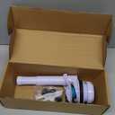 2-Inch Toilet Flush Valve Replacement Kit with Tank Bolts & Gasket, Adjustable Overflow Tube, Compatible with Kohler/American Standard & Most Two Piece Toilets, Easy DIY Installation