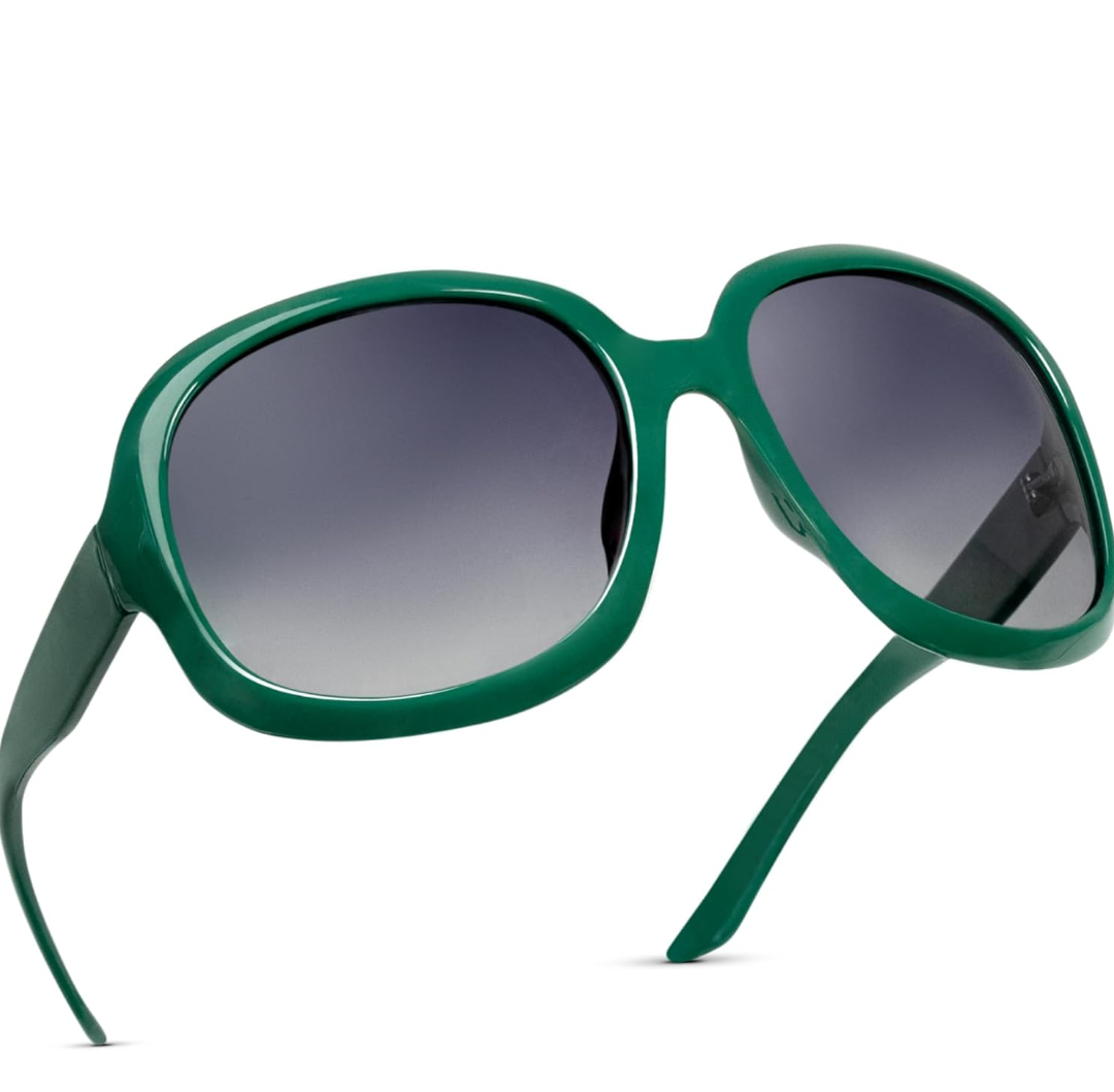 miyya Bug Eye Oversized Polarized Sunglasses Womens, Trendy Retro Sun Glasses for Women 2025, Oversized UV Protection Shades