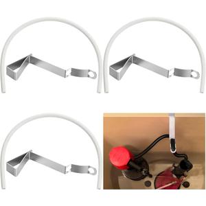 Pushglossy 3 Pack Refill Tube and Clamp Replacement Toilet Repair Kit Flexible Overflow Replacement Hose 15" 5/8mm Fill Valve Refill Tube with Clip (White)