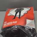 fun shack Fighter Pilot Costume, Men's Aviator Costume, Adult Size & Includes Jacket, Scarf, Hat & Goggles (Large, Black)