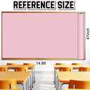 Inkspire Pink Bulletin Board Paper Roll,14.8FTx47IN Large Reusable Waterproof Erasable Classroom Wall Background Backdrop Paper,Fade-Resistant Fabric Wrapping School Decors Teacher Supplies, 177.6" x 47"