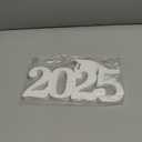 White Graduation Decorations, Class of 2025 Congrats Grad Wooden Table Centerpieces, Graduation Photo Booth Props for Any Schools or Grades