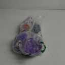 80s Fancy Dress Neon Accessories Tutu Party Costume, Adult Leg Warmers, Fishnet Gloves, 1980s Style Necklace Beads (Purple)