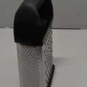 Urbanstrive Cheese Grater With Container Box Grater Stainless Steel Graters for Kitchen Cheese Shredder Parmesan Shredder Kitchen Gadgets Kitchen Tools Kitchen Gifts for Chef Dishwasher Safe Zester (Black)