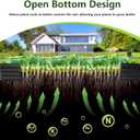 1031FT(2PCS) Galvanized Raised Garden Bed Kit Metal Planter Boxes,Large Outdoor Planters Garden for Planting Vegetables,Flowers,Herbs -Black