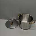 BEZIA 8 Qt Stainless Steel Stock Pot with Lid, Induction Ready Large Soup Pot with Lid, Tri-ply Bottom for Even Heat, Kitchen Cooking Pots for Pasta, Soup, Spaghetti