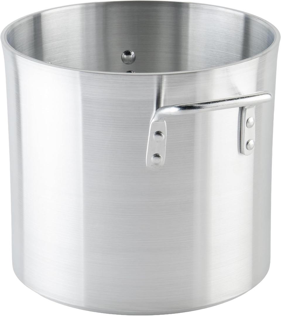 Winco 6.0mm Aluminum Stock Pot, 12-Quart, 12.7 Quarts