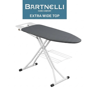 Bartnelli by Rorets Ironing Board Made in Europe | Iron Board with 4 Layered Cover & Pad, Legs, for Laundry Room or Dorm Use