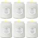 6 Pack Aromatherapy Candles for Home Scented, Gifts Set for Women, Natural Soy Wax Jar, 33 oz 240 Hour Long Lasting, for Birthday, Valentine's Day, White