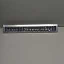 Repa Market 13" x 3" Inch Air Exhaust Grille for Round Ducts - 2 Adjustable Louvre Blades - Galvanized Air Supply Vent Cover - Side Fit Round Surface Canal Ducting from 6.30" to 15.74" Inches