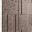 Felt Bulletin Board Tiles | Modern Cork Board Alternative | Large Cork Boards for Walls | Aesthetic Felt Wall Panels for Office & Home Decor | Pinboard & Photo Board (12-Pack) | Desert Palm