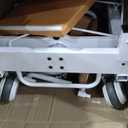 Hydraulic Patient Lift Transfer Chair for Home - 330 lb Capacity Commode Wheelchair Transfer Devices, 180 Split Seat for Elderly & Disabled, Safe Transfers from Bed to Shower/Toilets/Cars