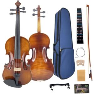 Violin 4/4 Full Size Kit for Beginners, Students, Adults
Ready to Play, Acoustic Violin Fiddle Set, Lightweight Hard Case, Perfect for School Orchestra & Daily Practice, Glossy