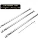 Leship Burner Tube Set Replace for Weber 7508, Genesis Silver B & C, Gold B & C, Spirit E-310 E-320 S-310 S-320 (Side Control), Spirit 700, Weber 900 Grills, 304 Stainless Steel Grill Burner Tube Kit