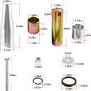 Pin and Bushing Kit 6805453 6577954 7139943 225855 665170 6729358 9 17C660 619021 85D6 for Bobcat S220 S250 S300 S330 A300 T250 T300 T320 Skid Steer Loader Bucket Lower Upper