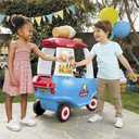 Little Tikes Cozy Ice Cream Truck, Coupe Ride On Car, Kid and Parent Powered, Truck Music, Including Accessories- Gift for Kids, Toy Girls Boys Ages 1.5 to 5 Years Old, Large