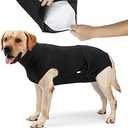 HEYWEAN Full Body Dog Diaper with a Puppy Nappies Physiological Dog Surgery Recovery Suit for Male Female Dogs S