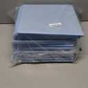 13x13x13 storage cube bins (Set of 10) Fabric storage cubes with 10 Labels Window Cards & a Pen, storage cubes 13x13, Collapsible 13 inch cube storage bins, Cubby Organizer Boxes, Pastel Blue