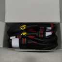 QUMY Dog Shoes for Dogs,  Dog Boots & Paw Protectors for Winter Snowy Day, Summer Hot Pavement, Water-Resistant in Rainy Weather, Outdoor Walking, Indoor Hardfloors Skid-Resistant Sole (Size 7: 2.8''x3.2"(W*L) (Pack of 4))