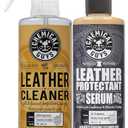 Chemical Guys Leather Cleaner & Leather Serum Kit for Car Interiors, Furniture, Apparel, Shoes, Boots, and More (Works on Natural, Synthetic, Pleather, Faux Leather and More), 16 fl oz - 2 Items