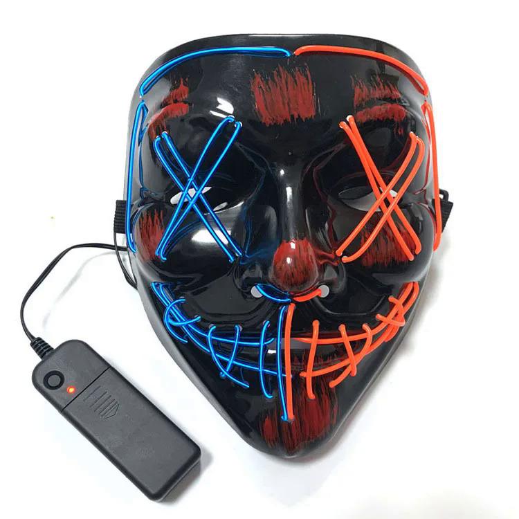 Halloween Mask, Light Up Mask Scary Skull Mask for Halloween Festival Cosplay Masquerade Carnival